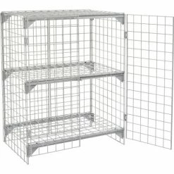 Global Industrial Wire Mesh Security Cage Locker, 36"Wx24"Dx36"H, Gray, Unassembled 36 Global Industrial Wire Mesh Security Cage Locker, 36"Wx24"Dx36"H, Gray, Unassembled -Deals Lockers Store 184084 07