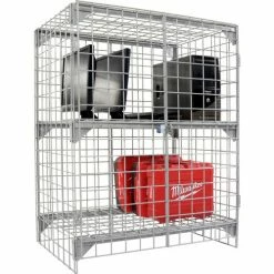 Global Industrial Wire Mesh Security Cage Locker, 36"Wx24"Dx36"H, Gray, Unassembled 37 Global Industrial Wire Mesh Security Cage Locker, 36"Wx24"Dx36"H, Gray, Unassembled -Deals Lockers Store 184084 08