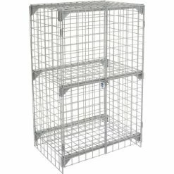 Global Industrial Wire Mesh Security Cage Locker, 36"Wx24"Dx60"H, Gray, Unassembled 36 Global Industrial Wire Mesh Security Cage Locker, 36"Wx24"Dx60"H, Gray, Unassembled -Deals Lockers Store 184085 04