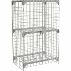 Global Industrial Wire Mesh Security Cage Locker, 36"Wx24"Dx60"H, Gray, Unassembled 37 Global Industrial Wire Mesh Security Cage Locker, 36"Wx24"Dx60"H, Gray, Unassembled -Deals Lockers Store 184085 05