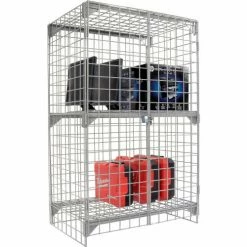 Global Industrial Wire Mesh Security Cage Locker, 36"Wx24"Dx60"H, Gray, Unassembled 43 Global Industrial Wire Mesh Security Cage Locker, 36"Wx24"Dx60"H, Gray, Unassembled -Deals Lockers Store 184085 11