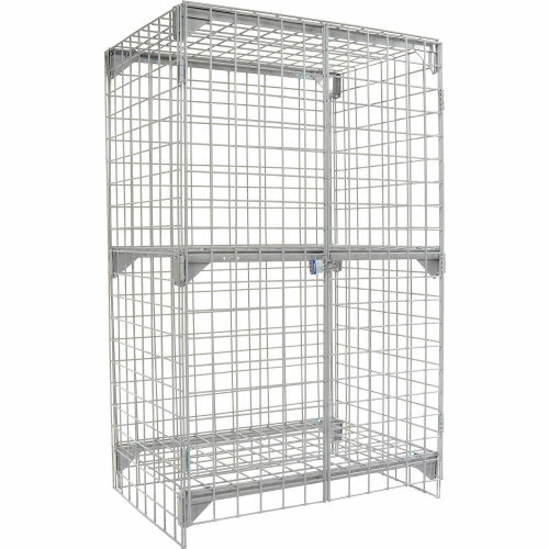 Global Industrial Wire Mesh Security Cage Locker, 36"Wx24"Dx60"H, Gray, Unassembled 15 Global Industrial Wire Mesh Security Cage Locker, 36"Wx24"Dx60"H, Gray, Unassembled - Image 13