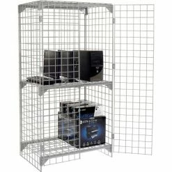 Global Industrial™ Wire Mesh Security Cage Locker, 36"Wx24"Dx72"H, Gray, Unassembled -Deals Lockers Store 184086 10