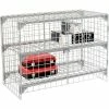 Global Industrial™ Wire Mesh Security Cage Locker, 48"Wx24"Dx36"H, Gray, Unassembled -Deals Lockers Store 184087