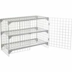 Global Industrial™ Wire Mesh Security Cage Locker, 48"Wx24"Dx36"H, Gray, Unassembled -Deals Lockers Store 184087 07