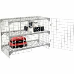 Global Industrial™ Wire Mesh Security Cage Locker, 48"Wx24"Dx36"H, Gray, Unassembled -Deals Lockers Store 184087 09