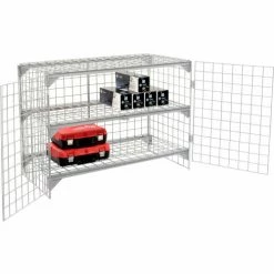 Global Industrial™ Wire Mesh Security Cage Locker, 48"Wx24"Dx36"H, Gray, Unassembled -Deals Lockers Store 184087 10