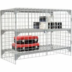 Global Industrial™ Wire Mesh Security Cage Locker, 48"Wx24"Dx36"H, Gray, Unassembled -Deals Lockers Store 184087 11