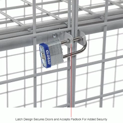 Global Industrial Wire Mesh Security Cage Locker, 48"Wx24"Dx48"H, Gray, Unassembled 57 Global Industrial Wire Mesh Security Cage Locker, 48"Wx24"Dx48"H, Gray, Unassembled -Deals Lockers Store 184088IN 2wco