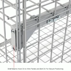 Global Industrial Wire Mesh Security Cage Locker, 48"Wx24"Dx48"H, Gray, Unassembled 59 Global Industrial Wire Mesh Security Cage Locker, 48"Wx24"Dx48"H, Gray, Unassembled -Deals Lockers Store 184088IN 4wco