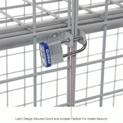 Global Industrial Wire Mesh Security Cage Locker, 48"Wx24"Dx72"H, Gray, Unassembled 57 Global Industrial Wire Mesh Security Cage Locker, 48"Wx24"Dx72"H, Gray, Unassembled -Deals Lockers Store 184090IN 2wco