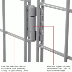 Global Industrial Wire Mesh Security Cage Locker, 48"Wx24"Dx72"H, Gray, Unassembled 58 Global Industrial Wire Mesh Security Cage Locker, 48"Wx24"Dx72"H, Gray, Unassembled -Deals Lockers Store 184090IN 3wco