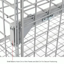 Global Industrial Wire Mesh Security Cage Locker, 48"Wx24"Dx72"H, Gray, Unassembled 59 Global Industrial Wire Mesh Security Cage Locker, 48"Wx24"Dx72"H, Gray, Unassembled -Deals Lockers Store 184090IN 4wco