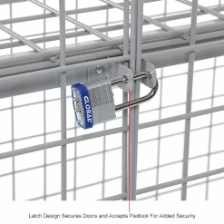 Global Industrial™ Wire Mesh Security Cage Locker, 60"Wx24"Dx60"H, Gray, Unassembled -Deals Lockers Store 184092IN 2wco