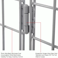 Global Industrial™ Wire Mesh Security Cage Locker, 60"Wx24"Dx60"H, Gray, Unassembled -Deals Lockers Store 184092IN 3wco