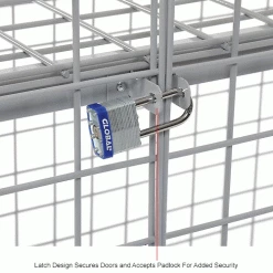 Global Industrial™ Wire Mesh Security Cage Locker, 72"Wx24"Dx60"H, Gray, Unassembled -Deals Lockers Store 184095IN 2wco