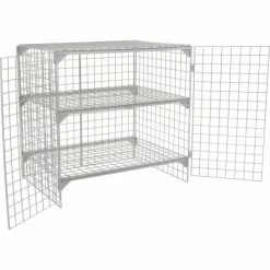 Global Industrial Wire Mesh Security Cage Locker, 48"Wx24"Dx48"H, Gray, Unassembled 35 Global Industrial Wire Mesh Security Cage Locker, 48"Wx24"Dx48"H, Gray, Unassembled -Deals Lockers Store 184097 03