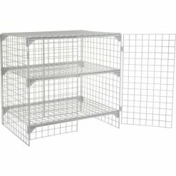Global Industrial Wire Mesh Security Cage Locker, 48"Wx24"Dx48"H, Gray, Unassembled 39 Global Industrial Wire Mesh Security Cage Locker, 48"Wx24"Dx48"H, Gray, Unassembled -Deals Lockers Store 184097 07
