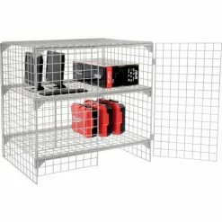 Global Industrial Wire Mesh Security Cage Locker, 48"Wx24"Dx48"H, Gray, Unassembled 41 Global Industrial Wire Mesh Security Cage Locker, 48"Wx24"Dx48"H, Gray, Unassembled -Deals Lockers Store 184097 09