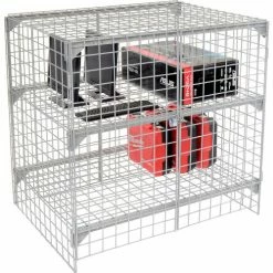 Global Industrial Wire Mesh Security Cage Locker, 48"Wx24"Dx48"H, Gray, Unassembled 43 Global Industrial Wire Mesh Security Cage Locker, 48"Wx24"Dx48"H, Gray, Unassembled -Deals Lockers Store 184097 11