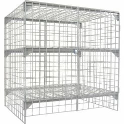Global Industrial™ Wire Mesh Security Cage Locker, 48"Wx36"Dx48"H, Gray, Unassembled -Deals Lockers Store 184097 12 1