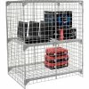 Global Industrial™ Wire Mesh Security Cage Locker, 48"Wx36"Dx60"H, Gray, Unassembled -Deals Lockers Store 184098 1