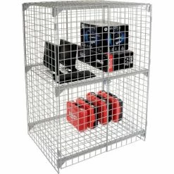 Global Industrial Wire Mesh Security Cage Locker, 48"Wx24"Dx72"H, Gray, Unassembled 43 Global Industrial Wire Mesh Security Cage Locker, 48"Wx24"Dx72"H, Gray, Unassembled -Deals Lockers Store 184099 11