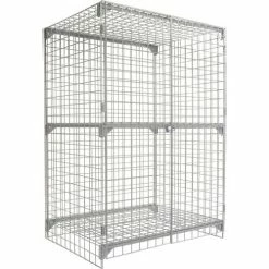 Global Industrial Wire Mesh Security Cage Locker, 48"Wx24"Dx72"H, Gray, Unassembled 44 Global Industrial Wire Mesh Security Cage Locker, 48"Wx24"Dx72"H, Gray, Unassembled -Deals Lockers Store 184099 12