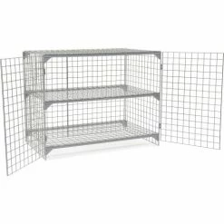 Global Industrial™ Wire Mesh Security Cage Locker, 60"Wx36"Dx48"H, Gray, Unassembled -Deals Lockers Store 184100 03