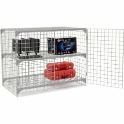 Global Industrial™ Wire Mesh Security Cage Locker, 60"Wx36"Dx48"H, Gray, Unassembled -Deals Lockers Store 184100 09