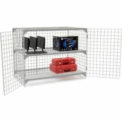 Global Industrial™ Wire Mesh Security Cage Locker, 60"Wx36"Dx48"H, Gray, Unassembled -Deals Lockers Store 184100 10