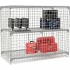 Global Industrial™ Wire Mesh Security Cage Locker, 72"Wx24"Dx60"H, Gray, Unassembled -Deals Lockers Store 184104