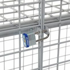 Global Industrial™ Wire Mesh Security Cage Locker, 72"Wx24"Dx60"H, Gray, Unassembled -Deals Lockers Store 184104 10