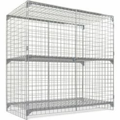 Global Industrial™ Wire Mesh Security Cage Locker, 72"Wx24"Dx72"H, Gray, Unassembled -Deals Lockers Store 184105 05 1