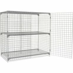 Global Industrial™ Wire Mesh Security Cage Locker, 72"Wx36"Dx72"H, Gray, Unassembled -Deals Lockers Store 184105 08