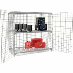 Global Industrial™ Wire Mesh Security Cage Locker, 72"Wx36"Dx72"H, Gray, Unassembled -Deals Lockers Store 184105 10
