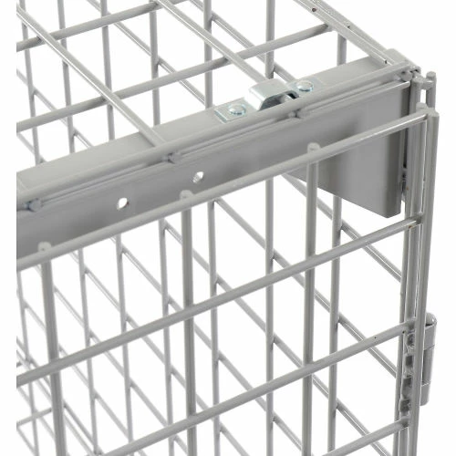 Global Industrial Wire Mesh Security Cage Locker, 36"Wx24"Dx60"H, Gray, Unassembled 22 Global Industrial Wire Mesh Security Cage Locker, 36"Wx24"Dx60"H, Gray, Unassembled - Image 20