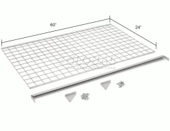 Global Industrial™ Security Cage Accessory Shelf 60 x 24 -Deals Lockers Store 184108 dim