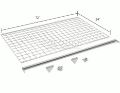 Global Industrial™ Security Cage Accessory Shelf 72 x 24 -Deals Lockers Store 184109 dim