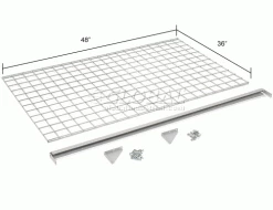 Global Industrial™ Security Cage Accessory Shelf 48 x 36 -Deals Lockers Store 184110 dim