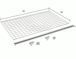 Global Industrial™ Security Cage Accessory Shelf 60 x 36 -Deals Lockers Store 184111 dim