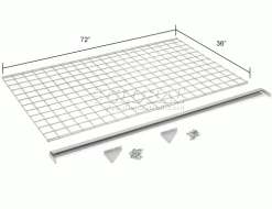 Global Industrial™ Security Cage Accessory Shelf 72 x 36 -Deals Lockers Store 184112 dim