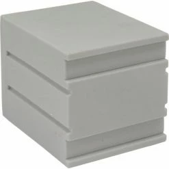 Remco Plastics 6-Tier 6 Door Box Plastic Locker, 12"W x 15"D x 12"H, Gray, Assembled -Deals Lockers Store 238038 09