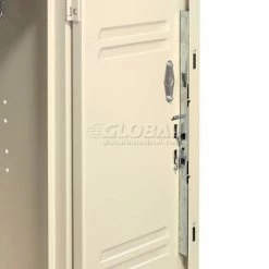 Global Industrial™ Paramount® 3-Tier 3 Door Locker, 12"Wx15"Dx24"H, Tan, Unassembled -Deals Lockers Store 238230TN 08