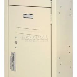 Global Industrial™ Paramount® 3-Tier 3 Door Locker, 12"Wx15"Dx24"H, Tan, Unassembled -Deals Lockers Store 238230TN 20