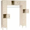 Global Industrial™ 16 Person Box Locker, 12"W x 18"D x 12"H, Tan, Unassembled -Deals Lockers Store 238232TN