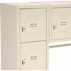 Global Industrial™ 16 Person Box Locker, 12"W x 18"D x 12"H, Tan, Unassembled -Deals Lockers Store 238232TN 09