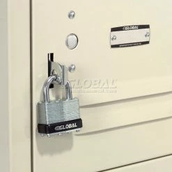 Global Industrial™ 16 Person Box Locker, 12"W x 18"D x 12"H, Tan, Assembled -Deals Lockers Store 238232TN 41