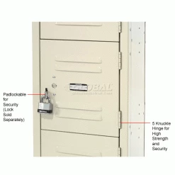 Global Industrial™ 16 Person Box Locker, 12"W x 18"D x 12"H, Tan, Assembled -Deals Lockers Store 238232TN 4wco 1