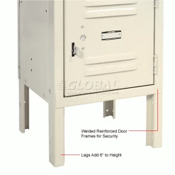 Global Industrial™ 16 Person Box Locker, 12"W x 18"D x 12"H, Tan, Unassembled -Deals Lockers Store 238232TN 6wco